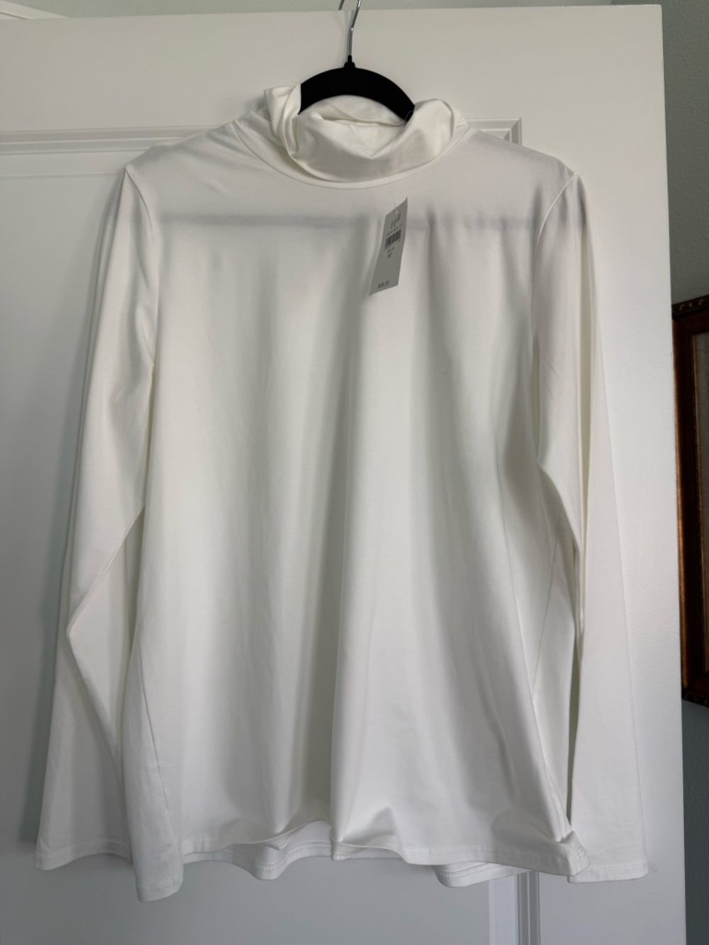 J.Jill women’s White Long-Sleeve turtleneck Neck Shirt. NWT